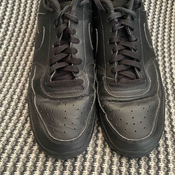 Nike Court Vision Low Next Nature triple black men’s shoe size 13 - Picture 10 of 10